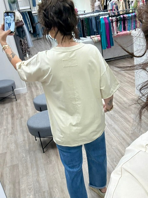 The Postcard Tee in Natural