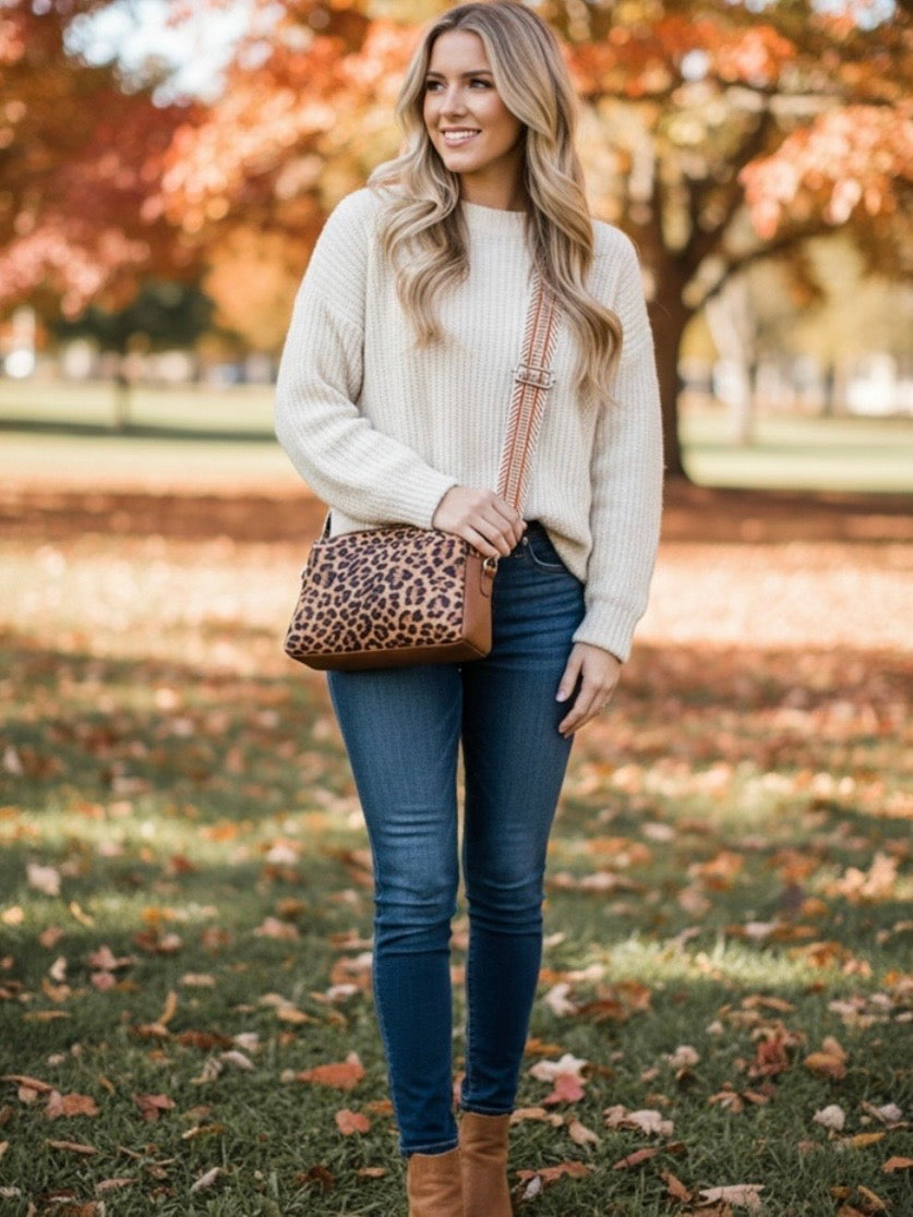 Animal Pattern Crossbody Camera Bag