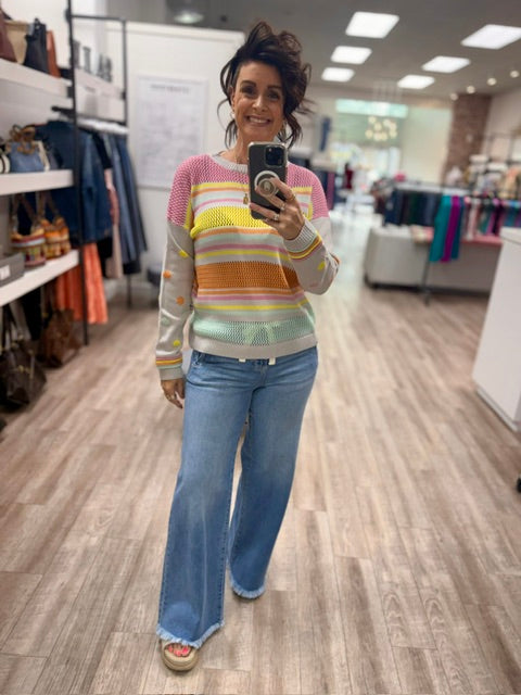The Daydream Sweater in Grey Pink