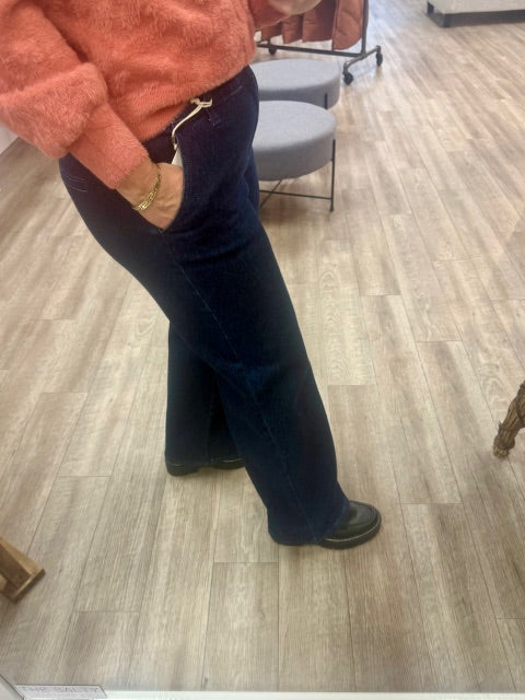 Kayla High Rise Trouser Wide Leg Jeans