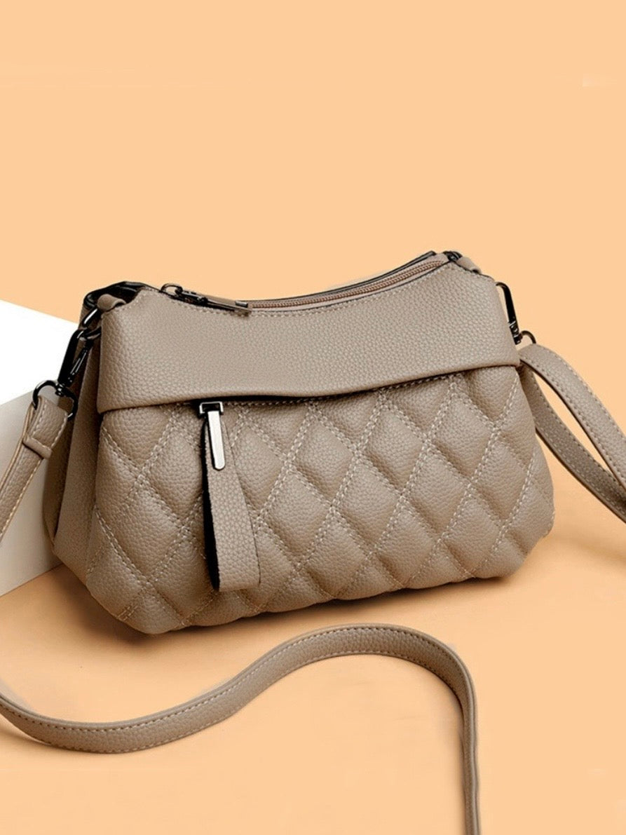 Diamond Quilted Crossbody Shoulder Bag