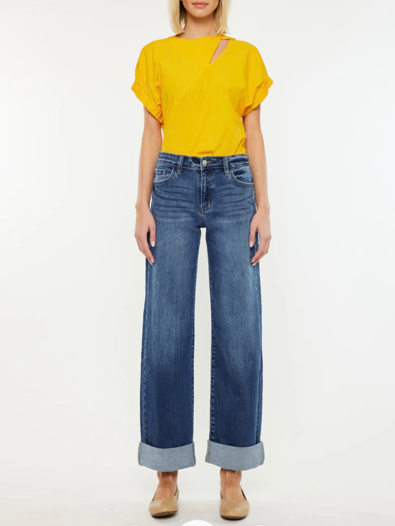 Ivanna High Rise Wide Leg Jeans
