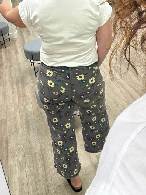 Boho Bloom Crops in Ash