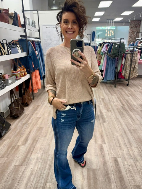 The Easy Does it Knit in Mauve