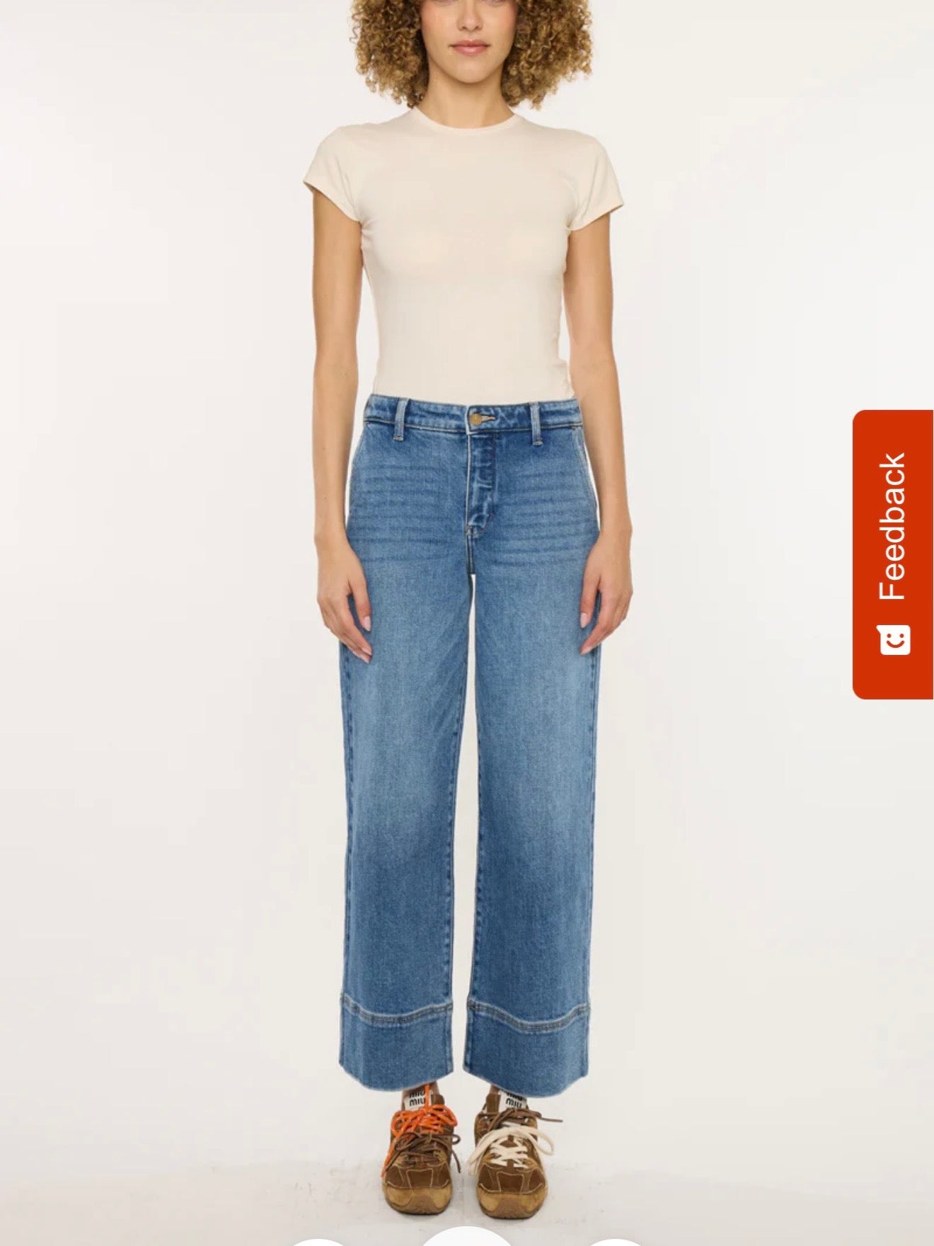 Diane High Rise Wide Leg Jeans