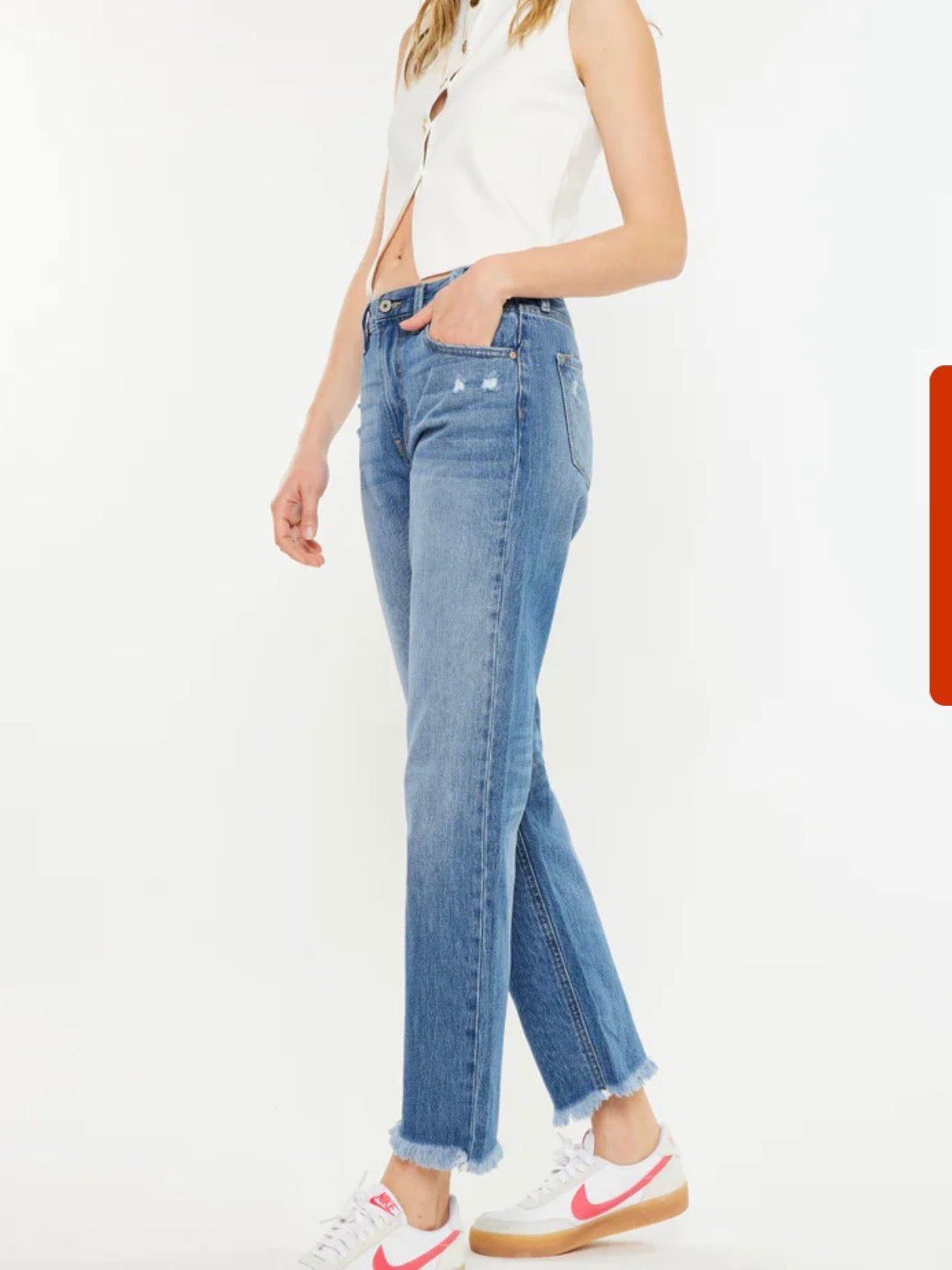Meadow High Rise Straight Leg Jeans
