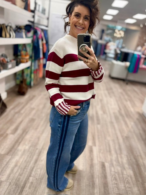 The Off Campus Knit in Cabernet