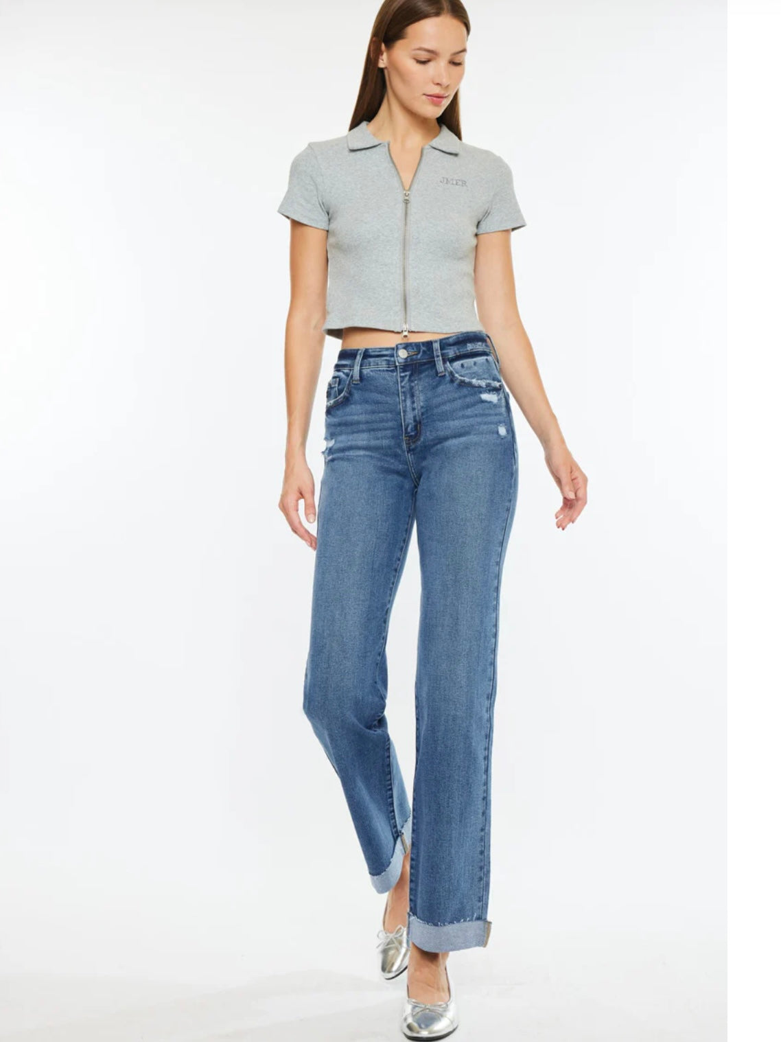 Trinity High Rise True Straight Jeans