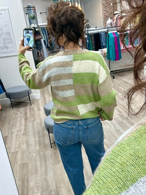 The Mixed Signals Sweater in Green