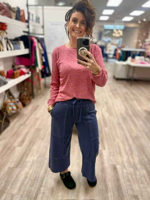 The Softest Touch Top in Dark Red