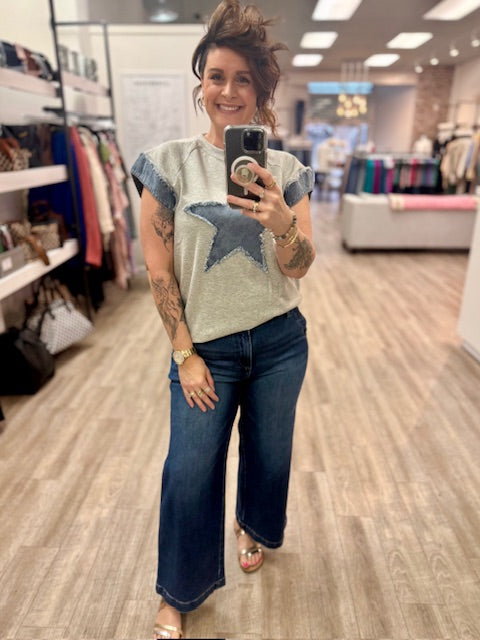 The Wild Star Tee in Heather Grey