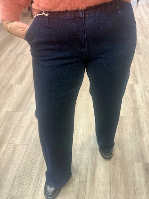 Kayla High Rise Trouser Wide Leg Jeans