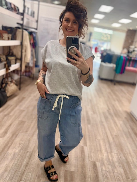 The City Stroll High Rise Barrel Jeans