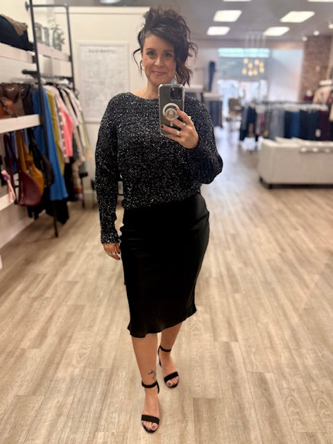 The Slip Skirt in Black