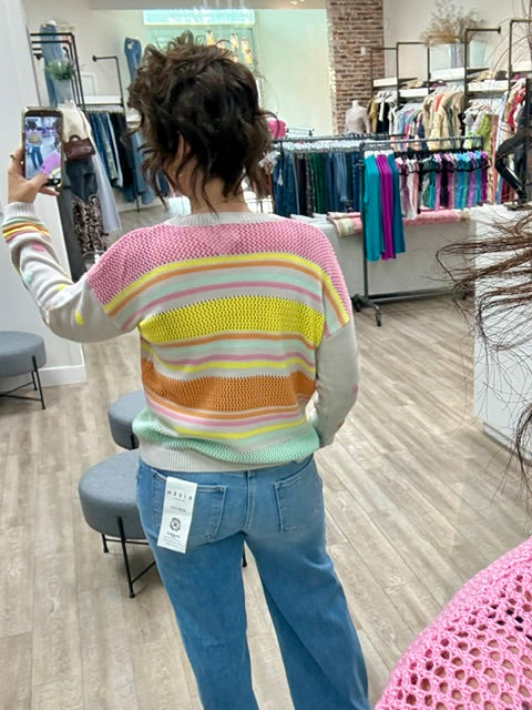 The Daydream Sweater in Grey Pink