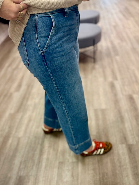 Diane High Rise Wide Leg Jeans