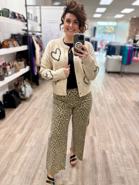 Stitched With Love Cardi in Oatmeal