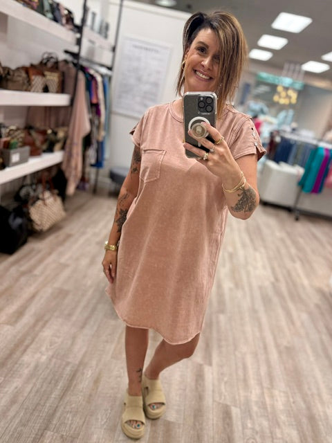 The Dusty Rose Relaxed Dress