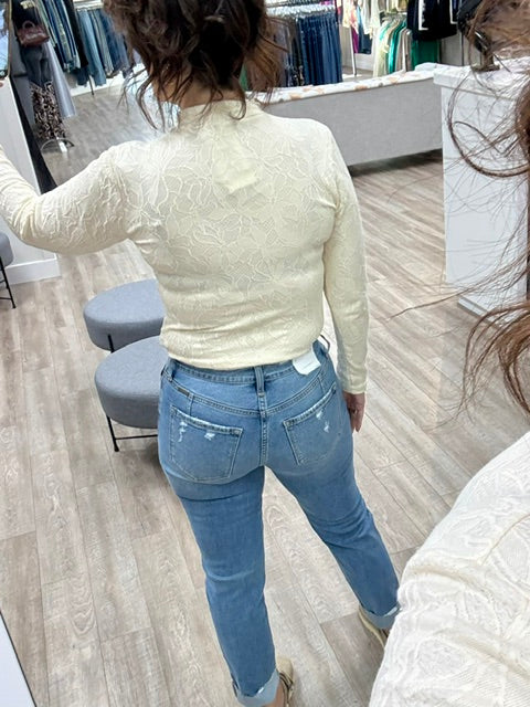 Kancan Ariana High Rise Straight Jeans