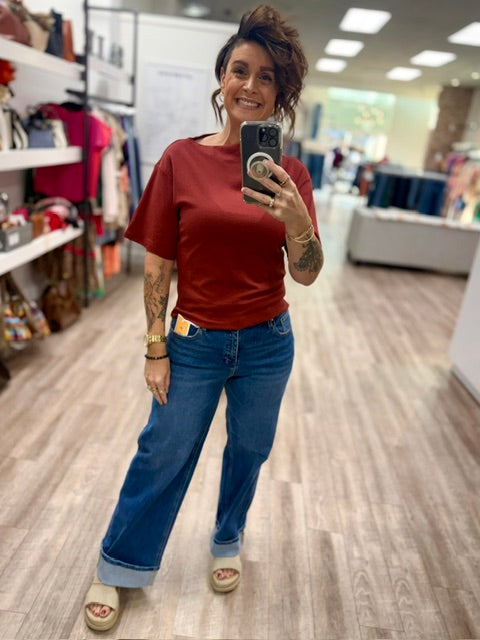 Easy Does It Top in Chili Blush