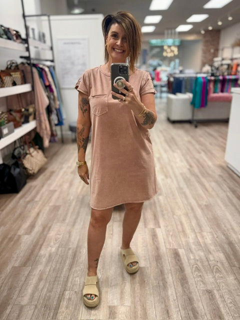 The Dusty Rose Relaxed Dress