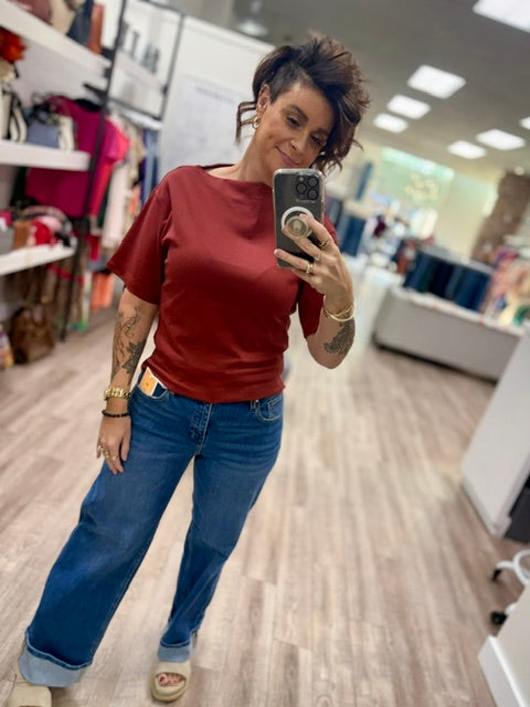 Easy Does It Top in Chili Blush