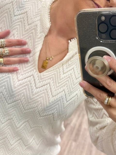 The Softly Spoken Blouse in Ecru