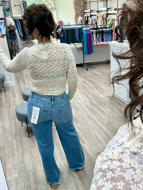 The Ivory Texture Top in Ecru