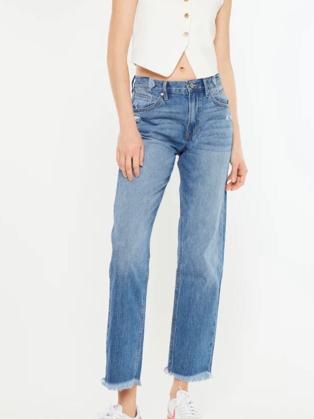 Meadow High Rise Straight Leg Jeans