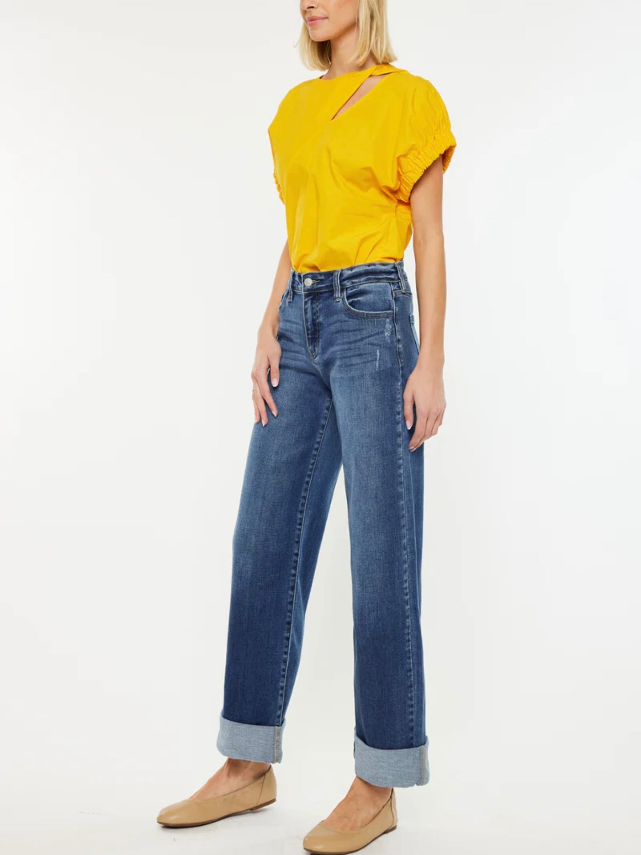 Ivanna High Rise Wide Leg Jeans