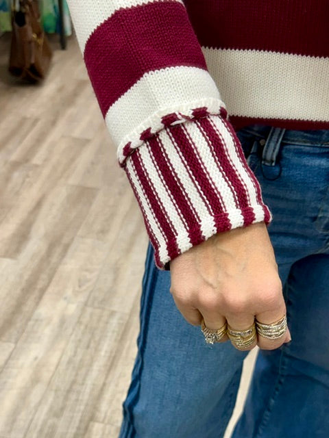 The Off Campus Knit in Cabernet