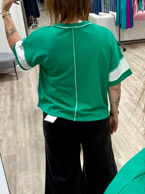 The Kickoff Tee in Kelly Green