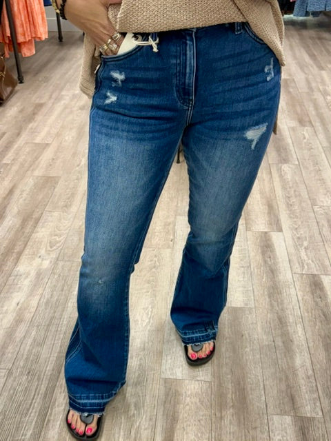 Kancan Clemont High Rise Flare Jeans