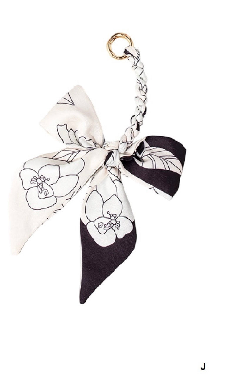 Handmade Scarf Bag Charm Keychain