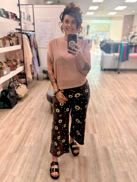 Boho Bloom Crops in Ash