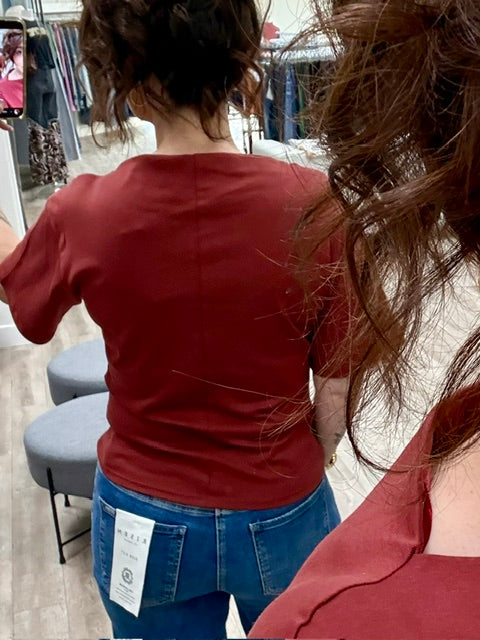 Easy Does It Top in Chili Blush