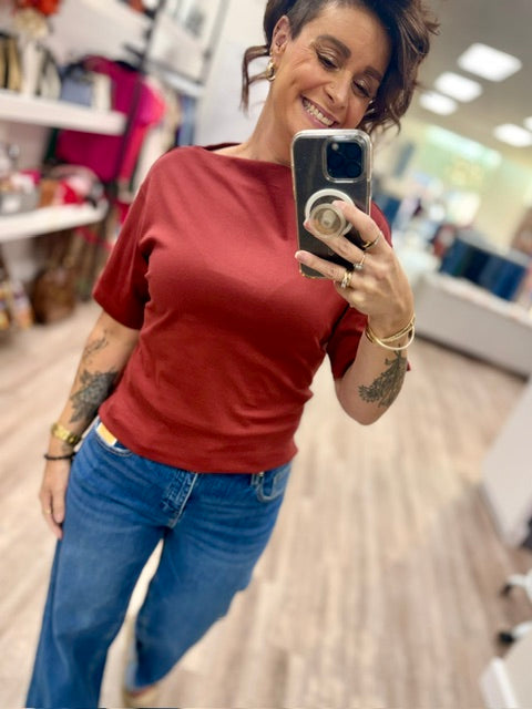 Easy Does It Top in Chili Blush