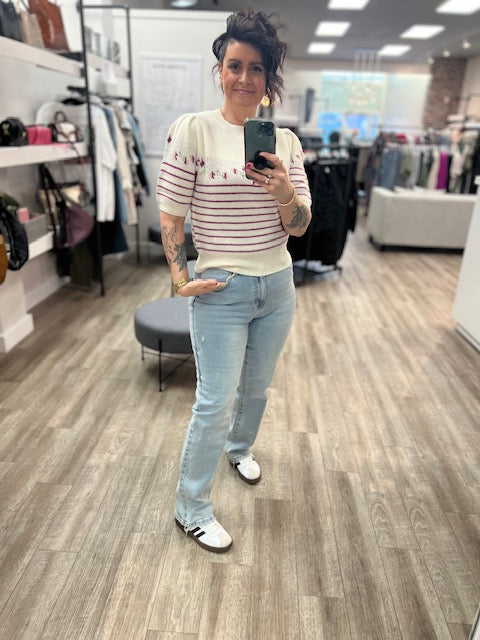 Princess High Rise True Straight Jeans