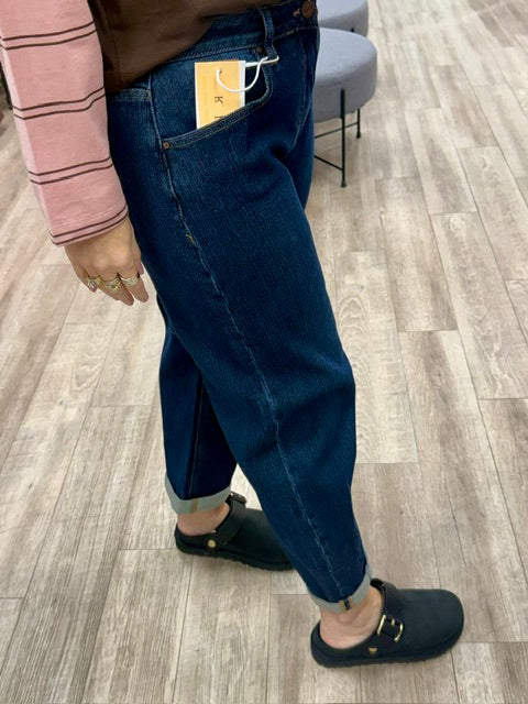 Risen Texture Play Slouchy Barrel Jeans