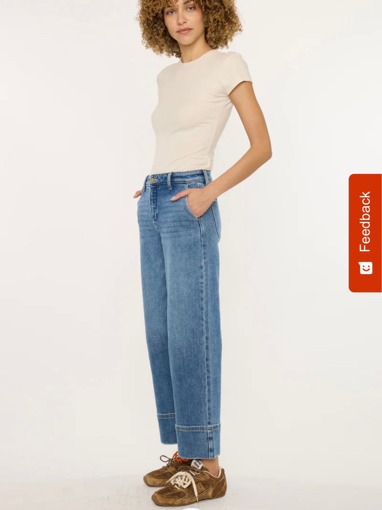 Diane High Rise Wide Leg Jeans
