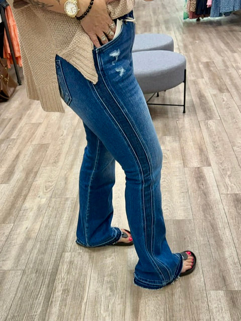 Kancan Clemont High Rise Flare Jeans