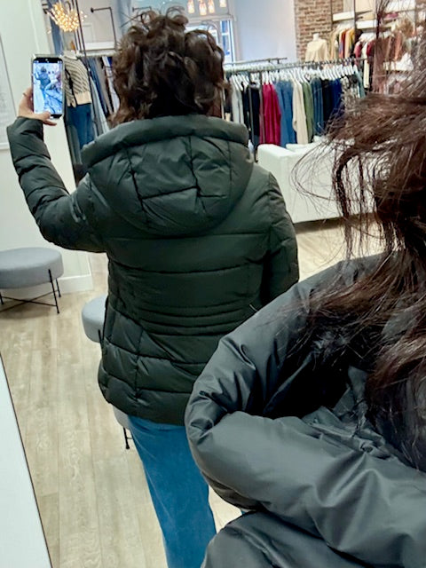 Point Zero Winter Puffer Jacket in Black