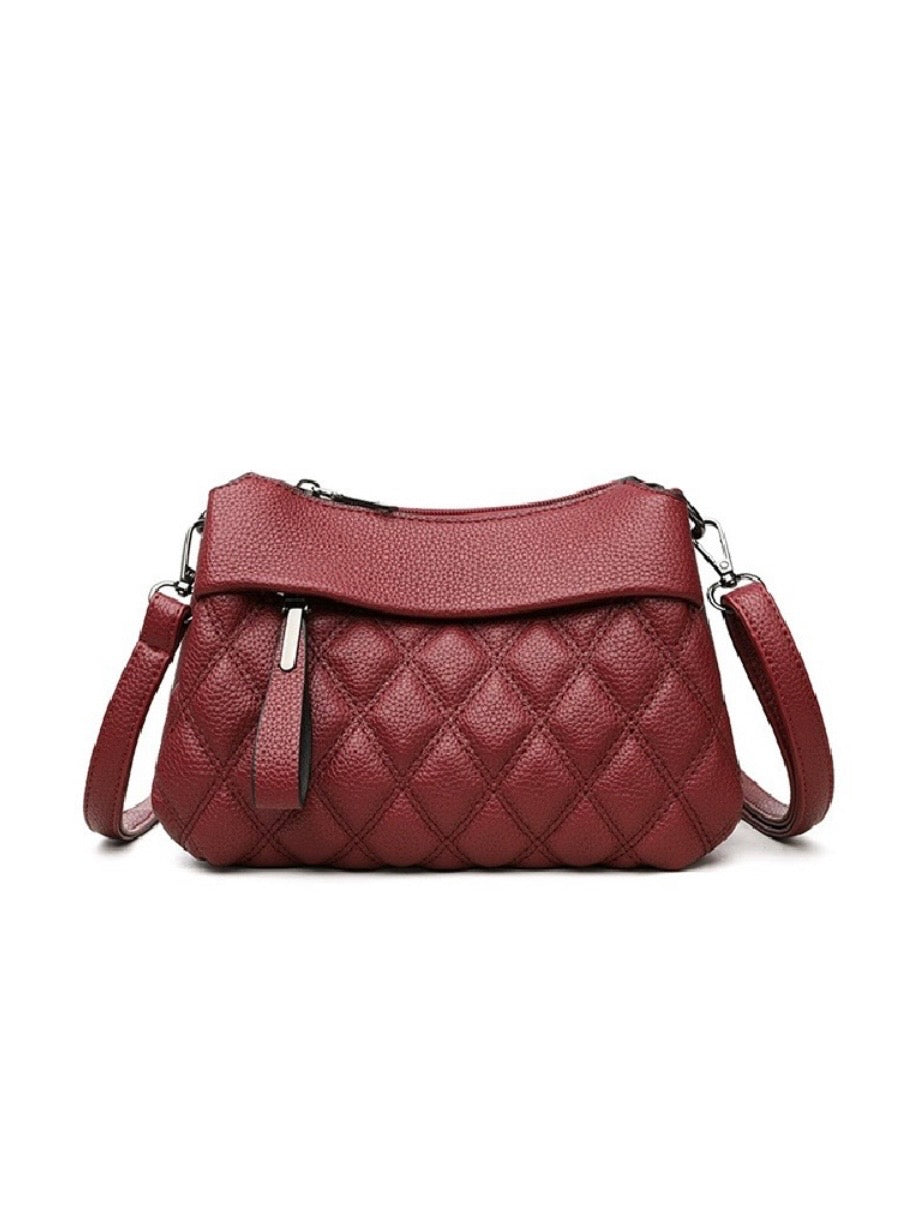Diamond Quilted Crossbody Shoulder Bag