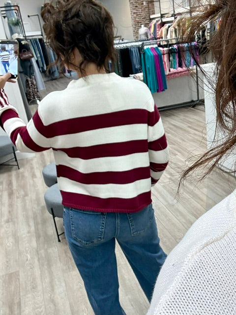 The Off Campus Knit in Cabernet