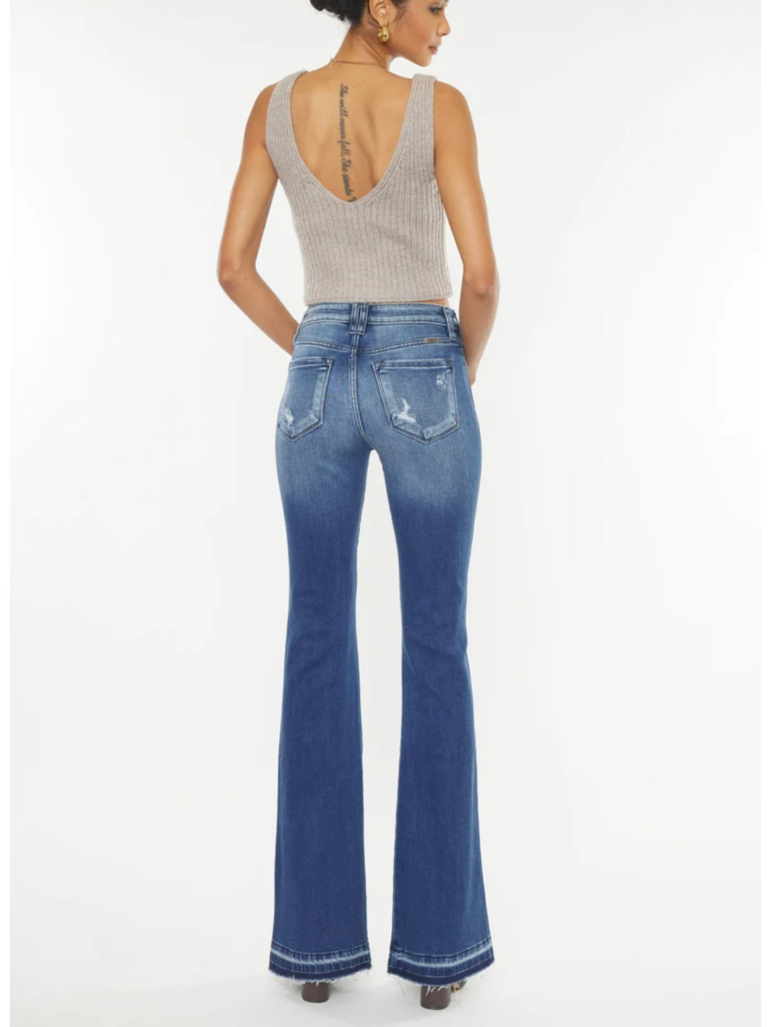 Kancan Clemont High Rise Flare Jeans