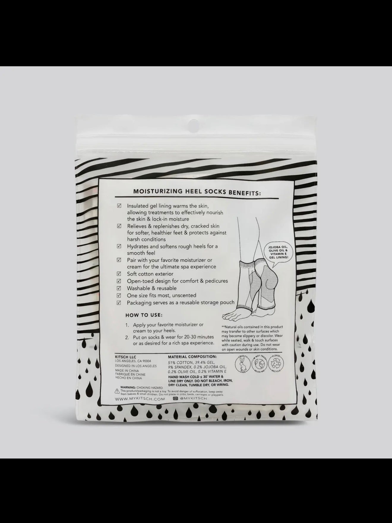 Kitsch Moisturizing Heel Socks