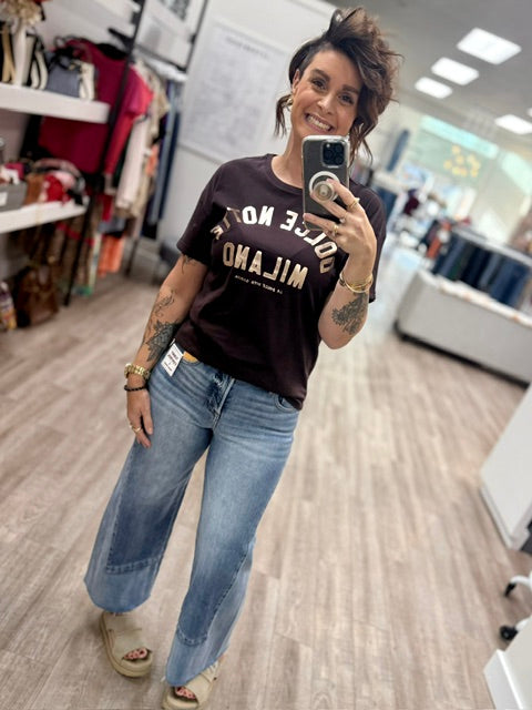 Milano Graphic Tee in Hazel Bloom