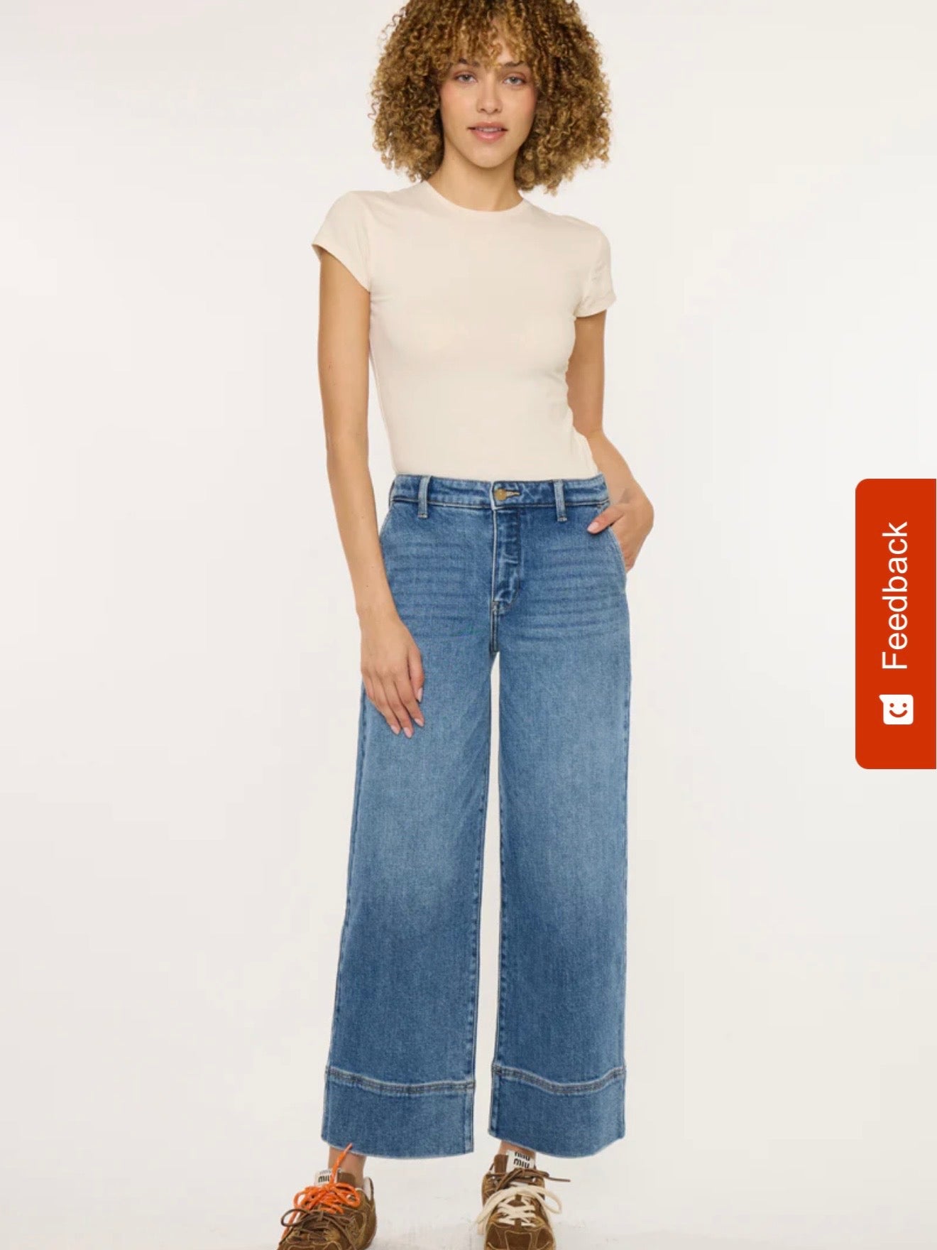 Diane High Rise Wide Leg Jeans
