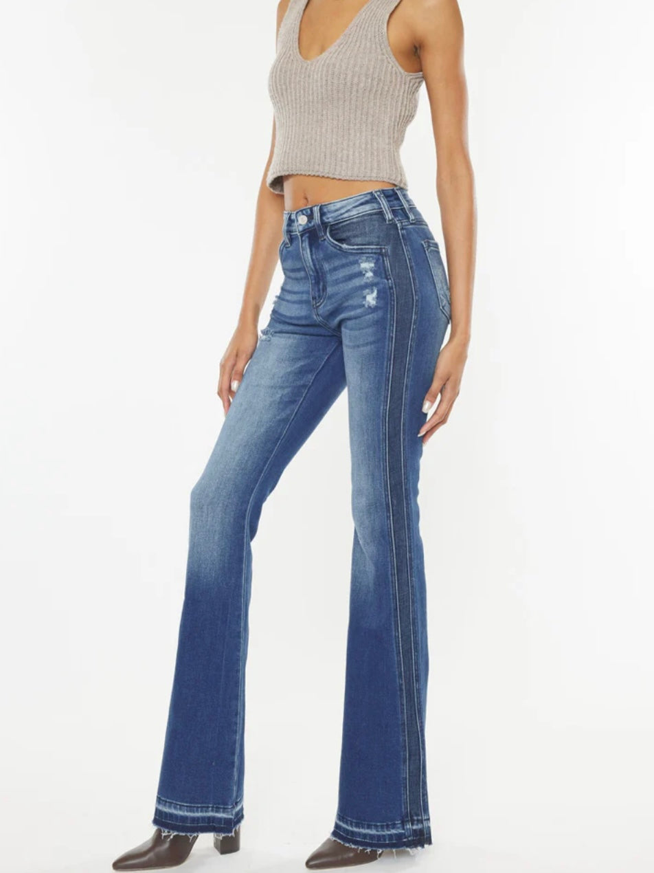 Kancan Clemont High Rise Flare Jeans
