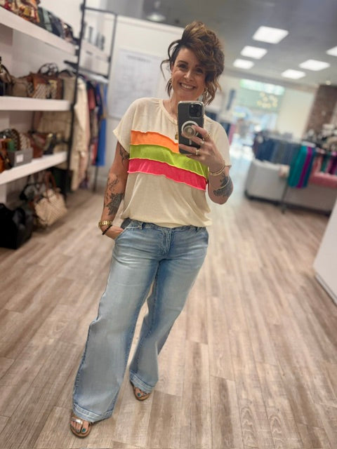 Luna Mid Rise Wide Leg Jeans